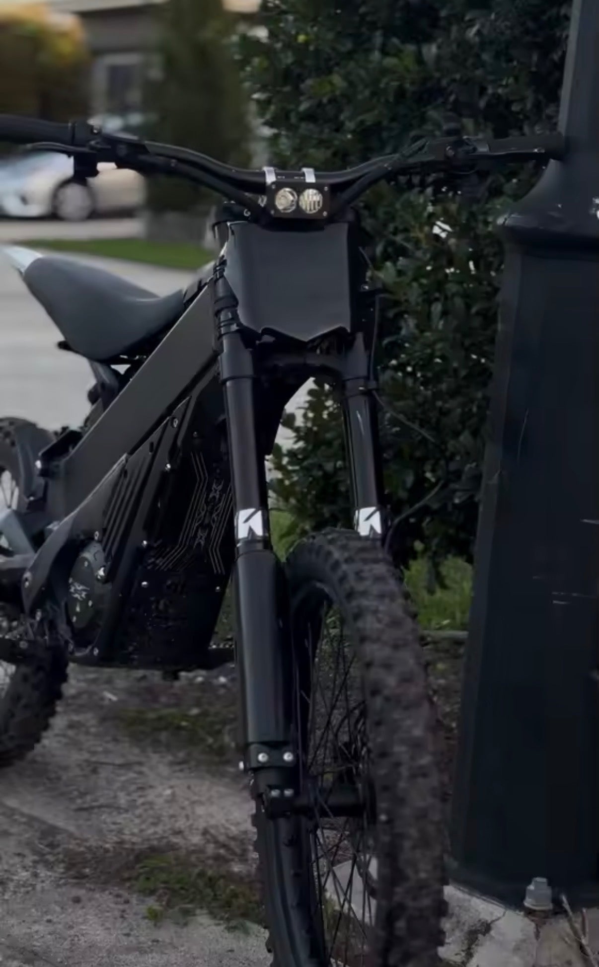 Glossy Black Motocutz Plate