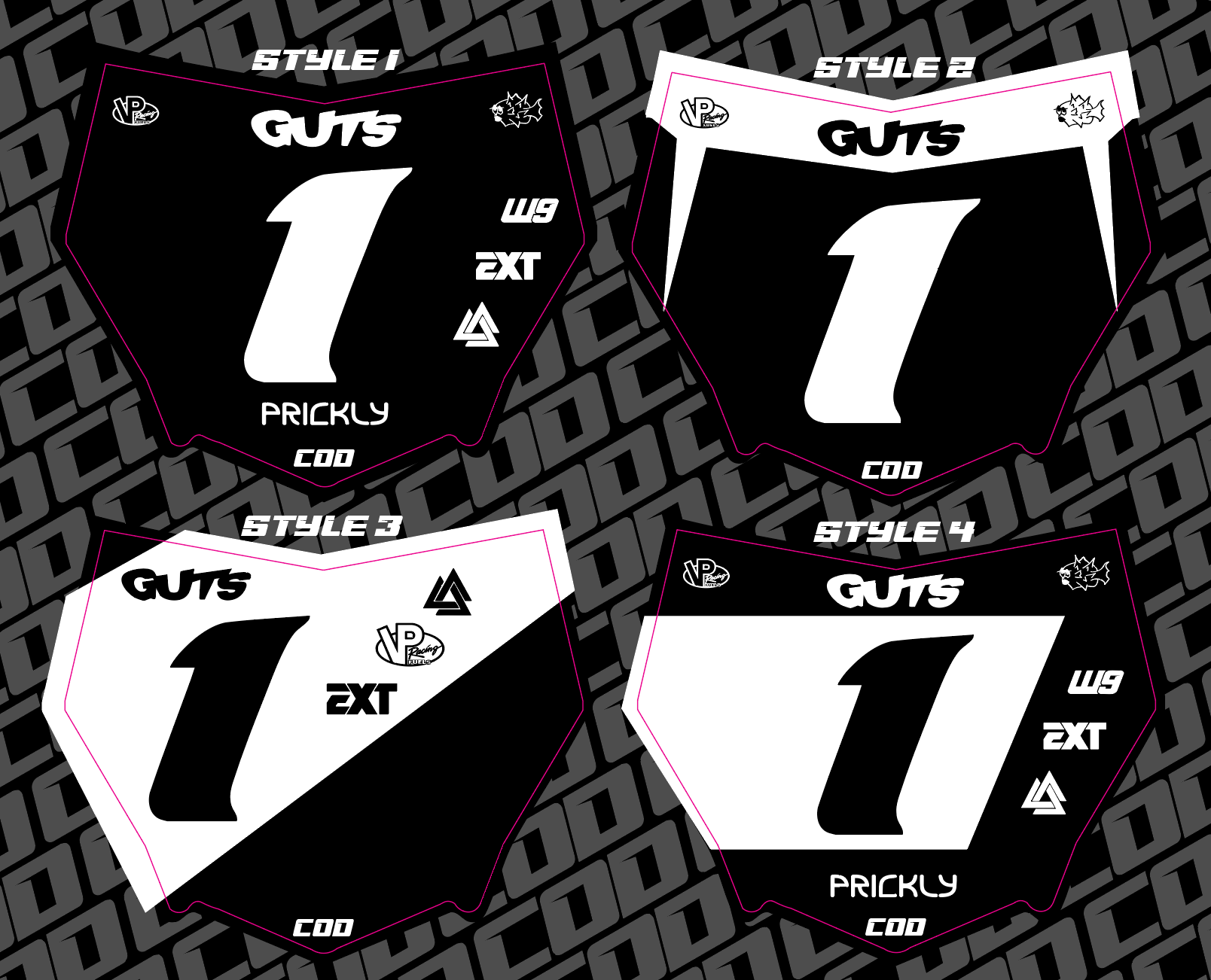 Motocutz Number Plate Decal