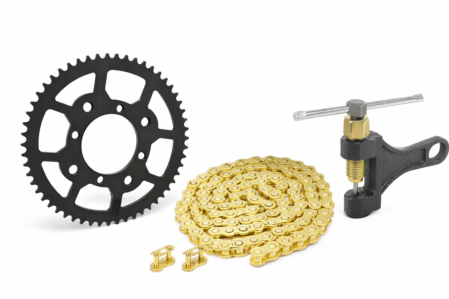Yozma and Tuttio Gold Chain Upgrade – Heavy Duty 420 E-Bike Chain (116 Links)