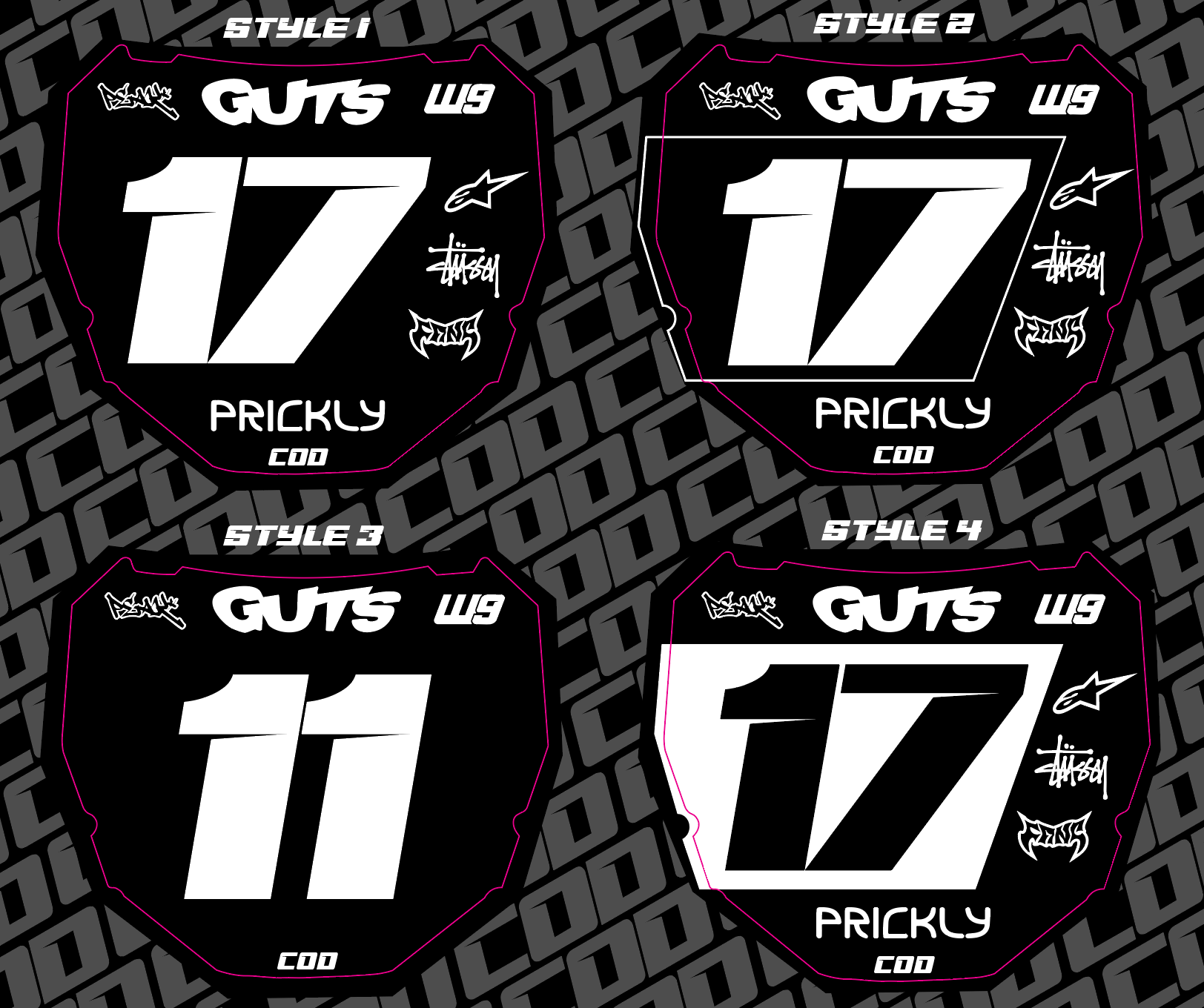 Odi Number Plate Decal